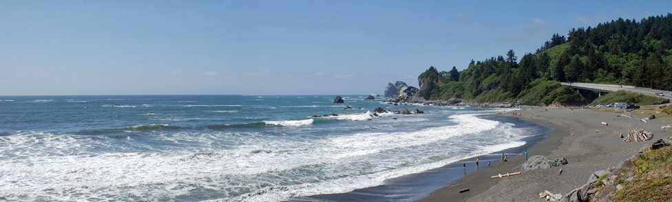 Humboldt County coast, California