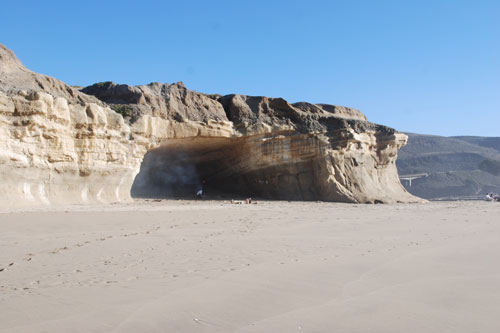 cave at San Gregorio Beach, San Mateo County, CA