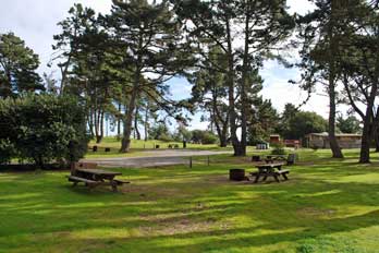 Campground at Sunset State Beach, Santa Cruz County, CA